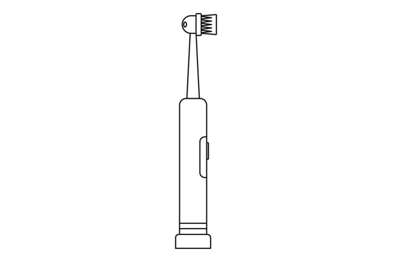 electrical-toothbrush-icon-outline-style