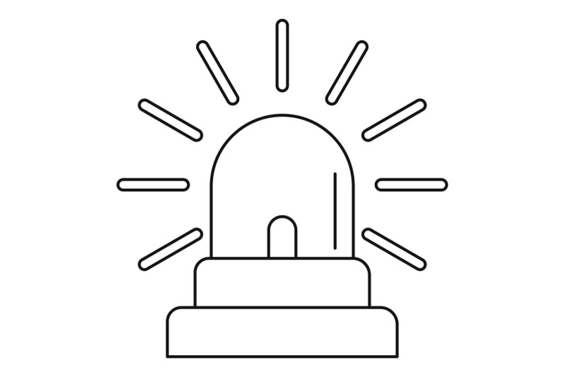 siren-icon-outline-style