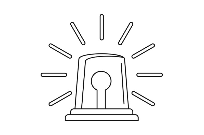 alarm-siren-icon-outline-style