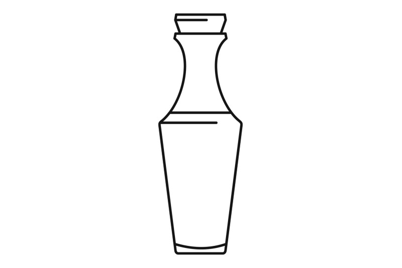 glass-bottle-icon-outline-style