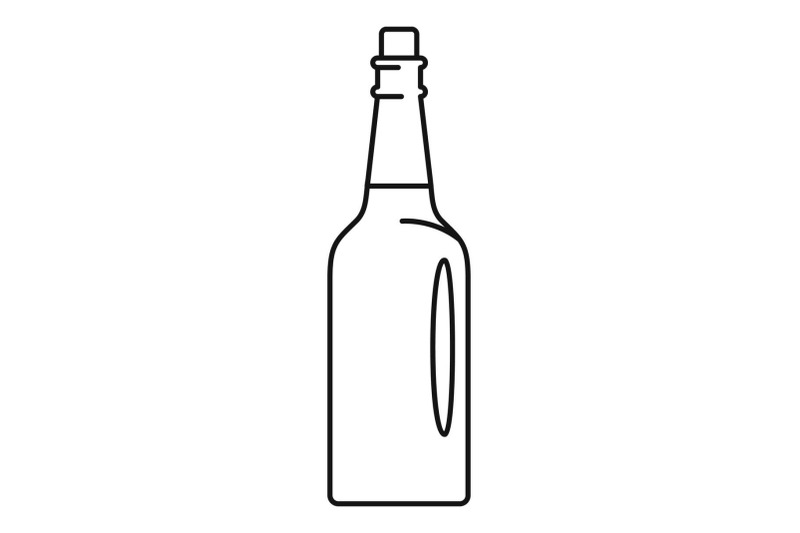 fine-olive-oil-bottle-icon-outline-style