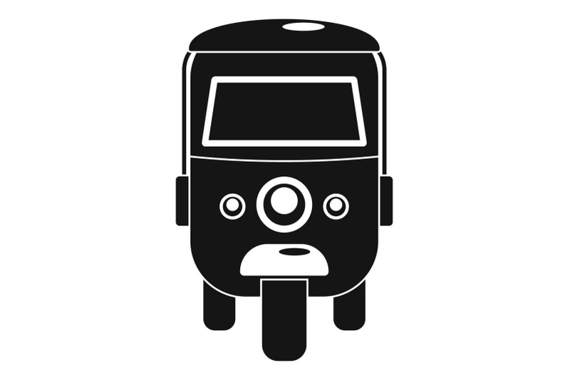 rickshaw-icon-simple-style