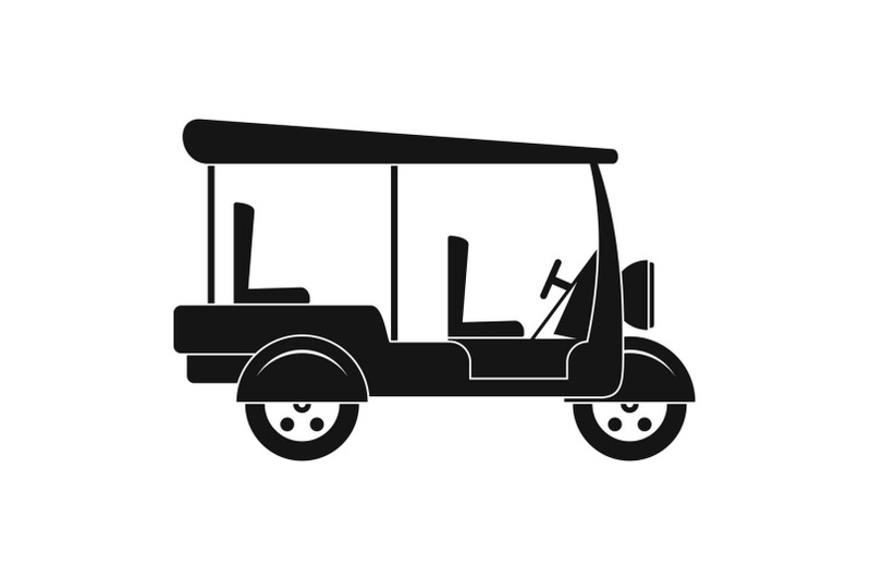 taxi-rickshaw-icon-simple-style