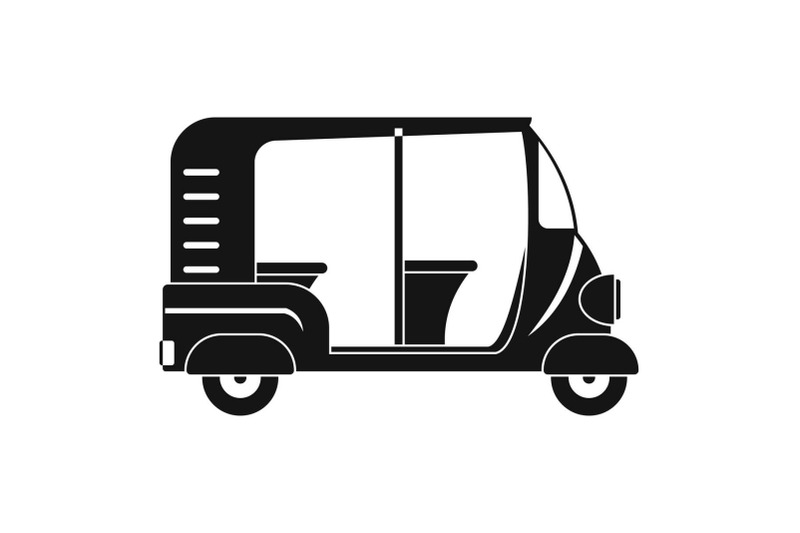 indian-rickshaw-icon-simple-style