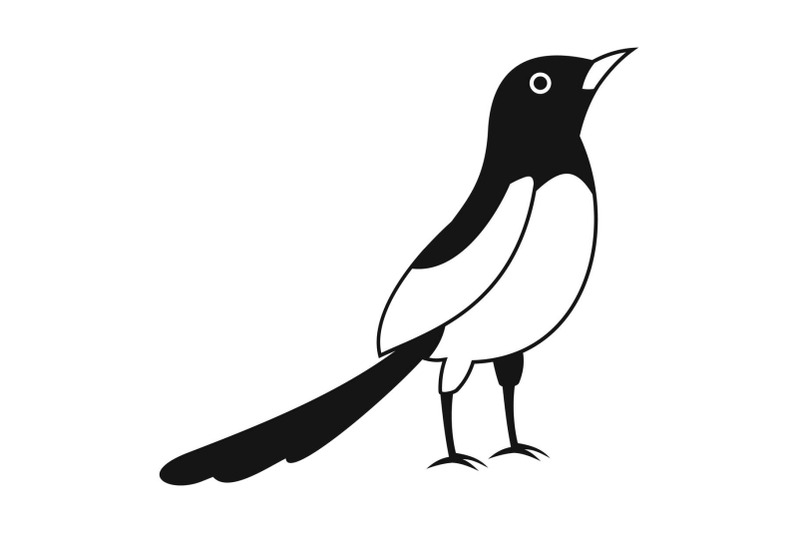 asian-magpie-icon-simple-style