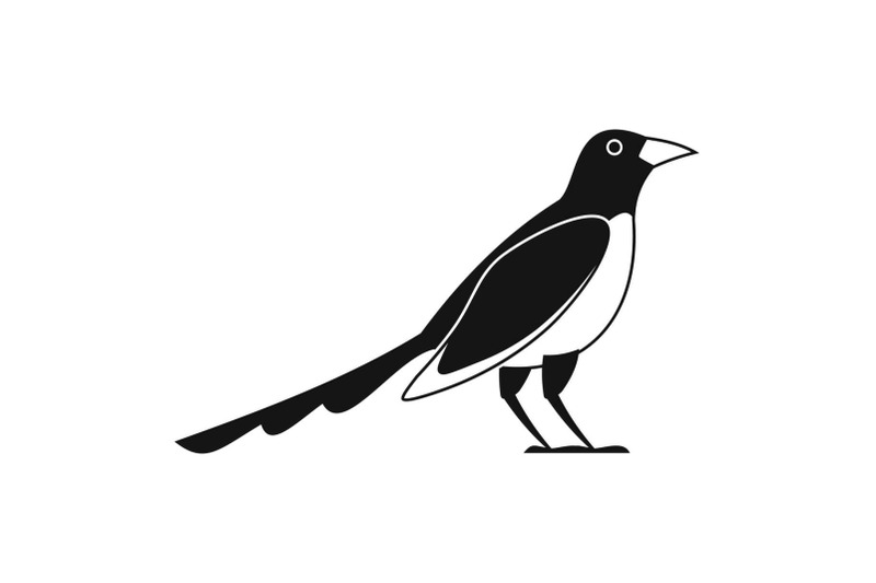 cute-magpie-icon-simple-style
