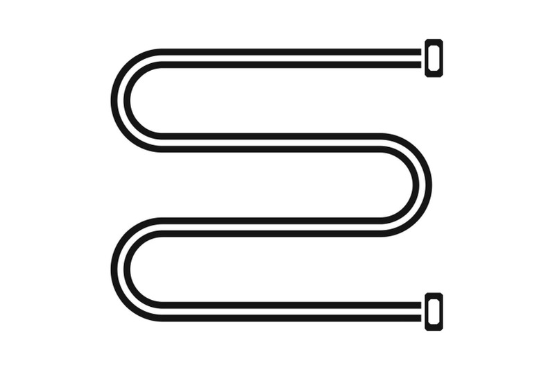 towel-bath-radiator-icon-simple-style