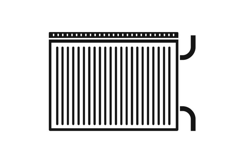 modern-radiator-icon-simple-style