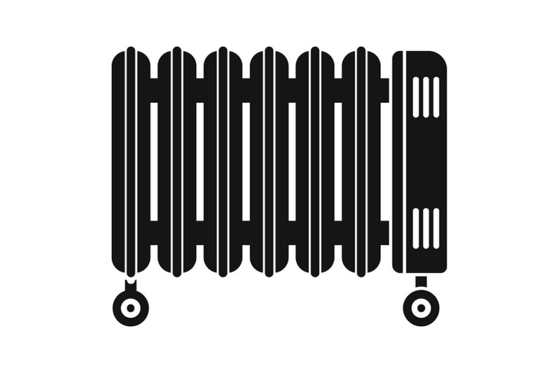house-oil-radiator-icon-simple-style