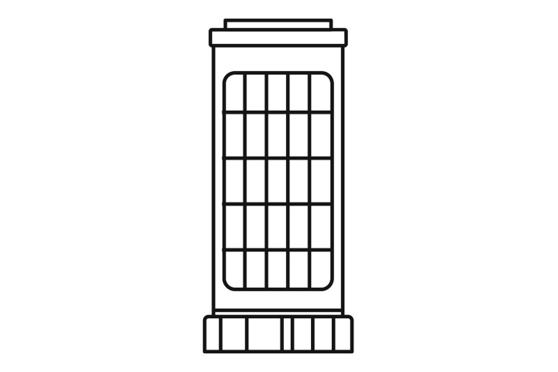 heater-stand-icon-outline-style