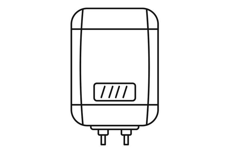 digital-panel-boiler-icon-outline-style