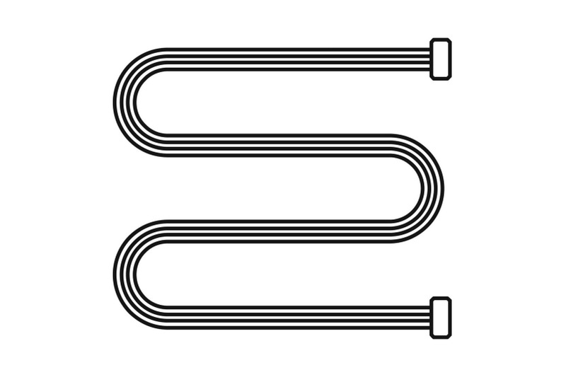 towel-bath-radiator-icon-outline-style