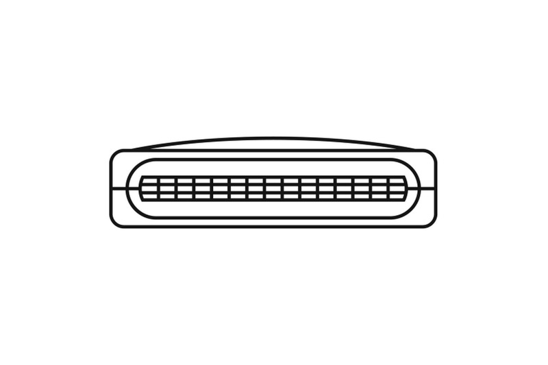 mini-radiator-icon-outline-style
