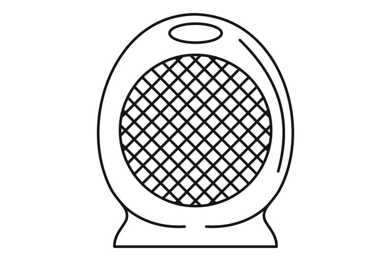 home-air-heater-fan-icon-outline-style