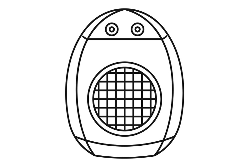 home-heater-fan-icon-outline-style