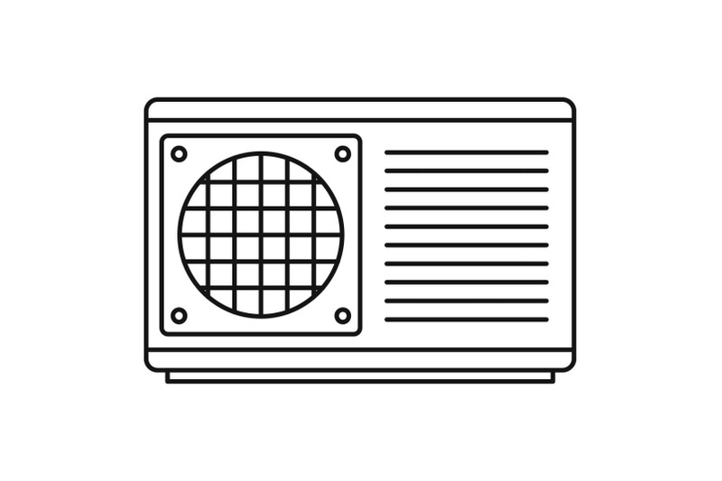 conditioner-part-icon-outline-style