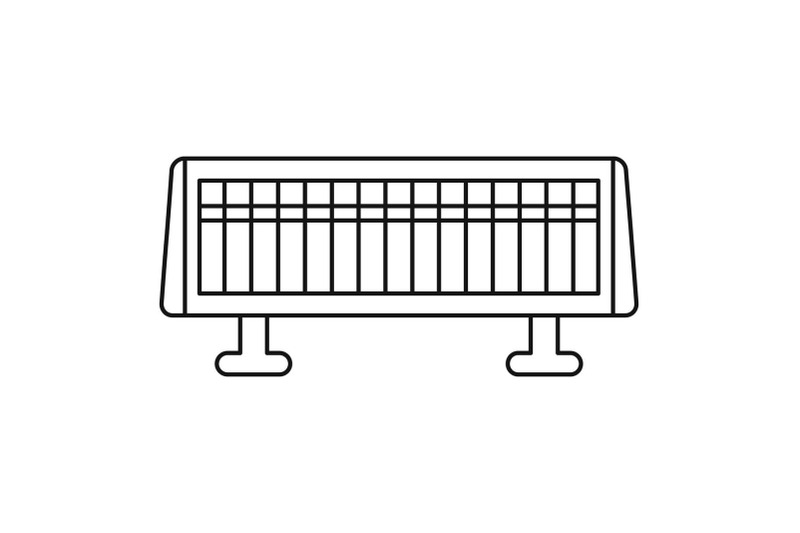 heater-stand-icon-outline-style