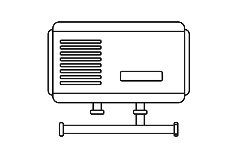 electric-boiler-icon-outline-style