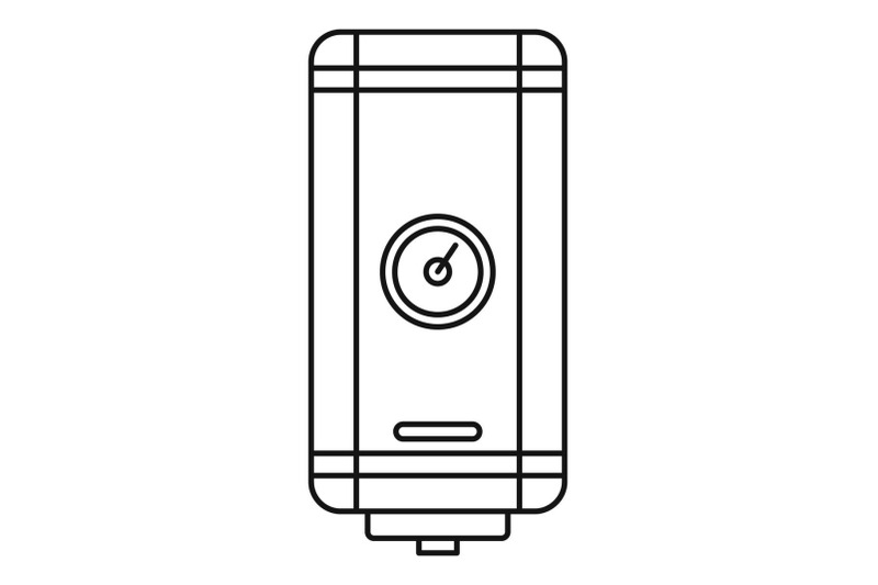 eco-boiler-icon-outline-style