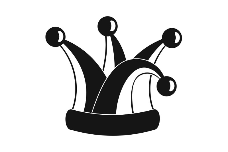 royal-jester-hat-icon-simple-style