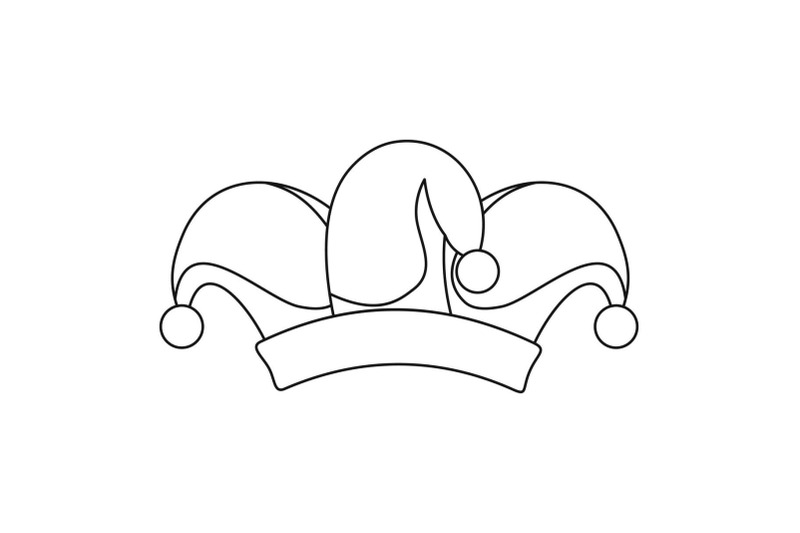 clown-job-jester-icon-outline-style