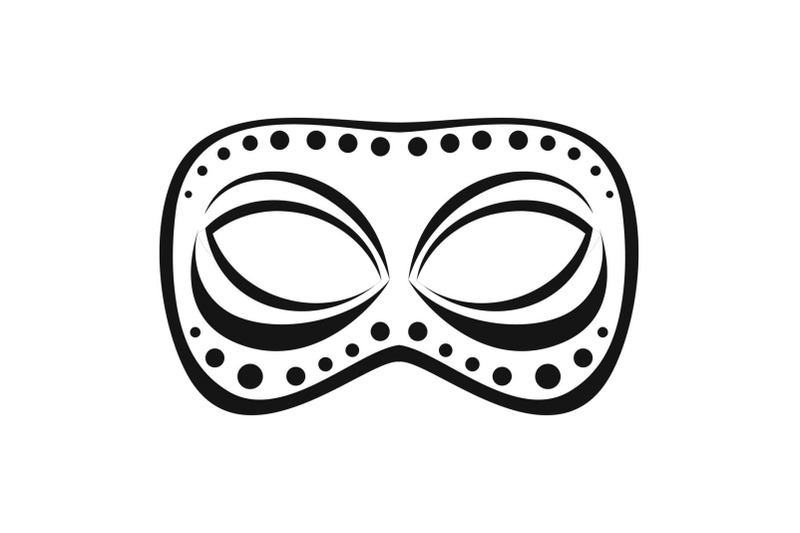 festive-night-mask-icon-simple-style