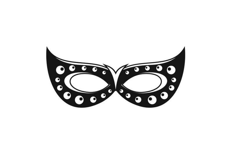 italian-carnival-mask-icon-simple-style