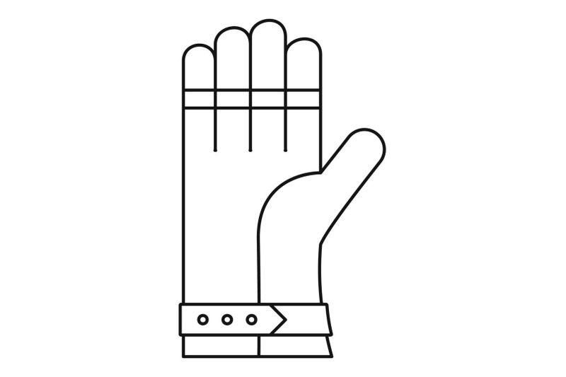 welding-glove-icon-outline-style