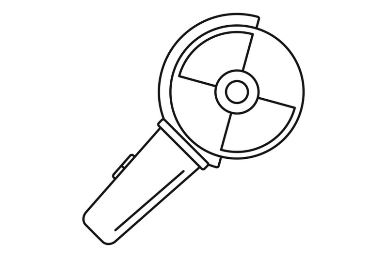 angle-grinder-icon-outline-style