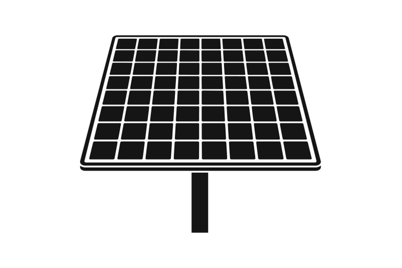 solar-brand-panel-icon-simple-style