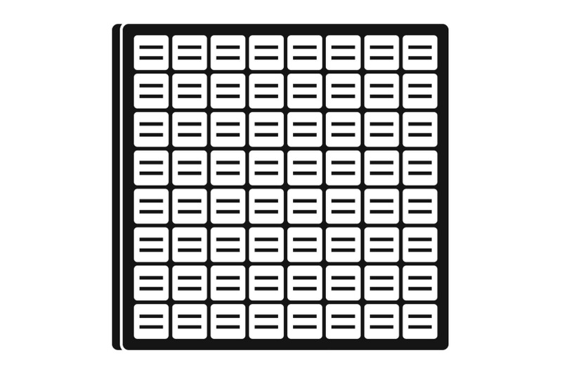 solar-battery-cell-icon-simple-style