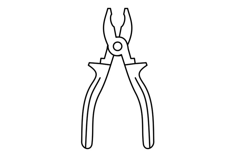 pliers-icon-outline-style