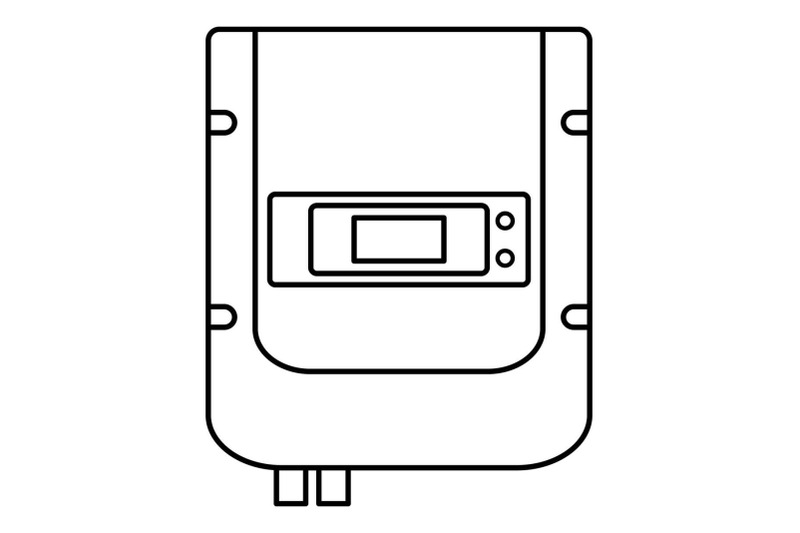 electric-counter-icon-outline-style