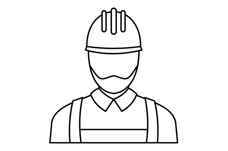 electric-man-icon-outline-style