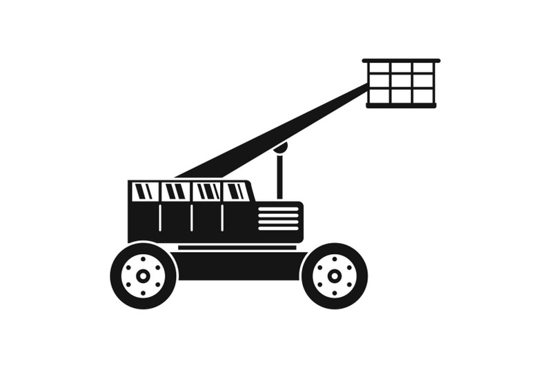 basket-lift-truck-icon-simple-style