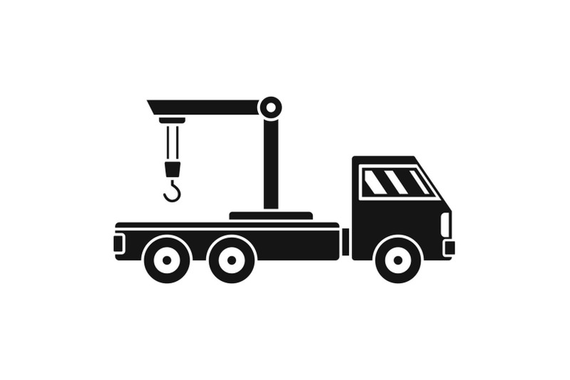 crane-truck-icon-simple-style