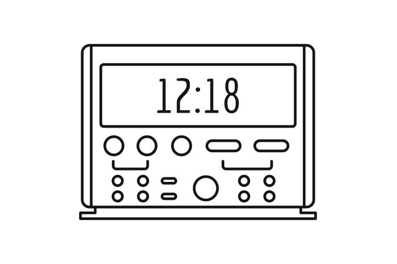 digital-clock-icon-outline-style