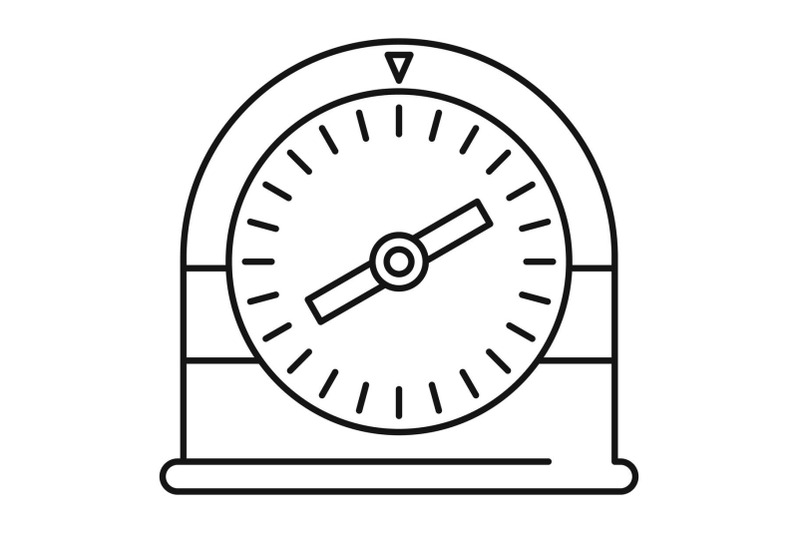 swim-clock-icon-outline-style