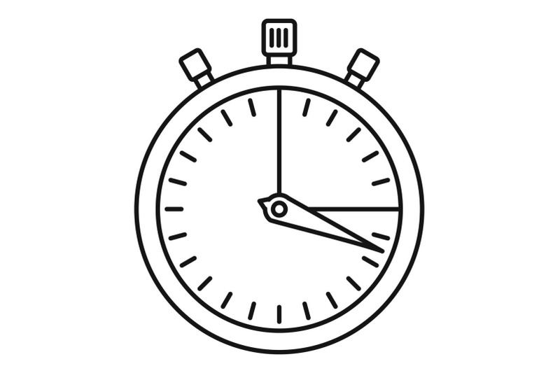 stopwatch-icon-outline-style
