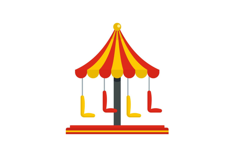 circus-carousel-icon-flat-style