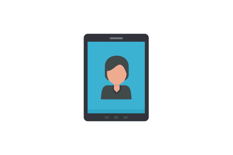 device-video-call-icon-flat-style