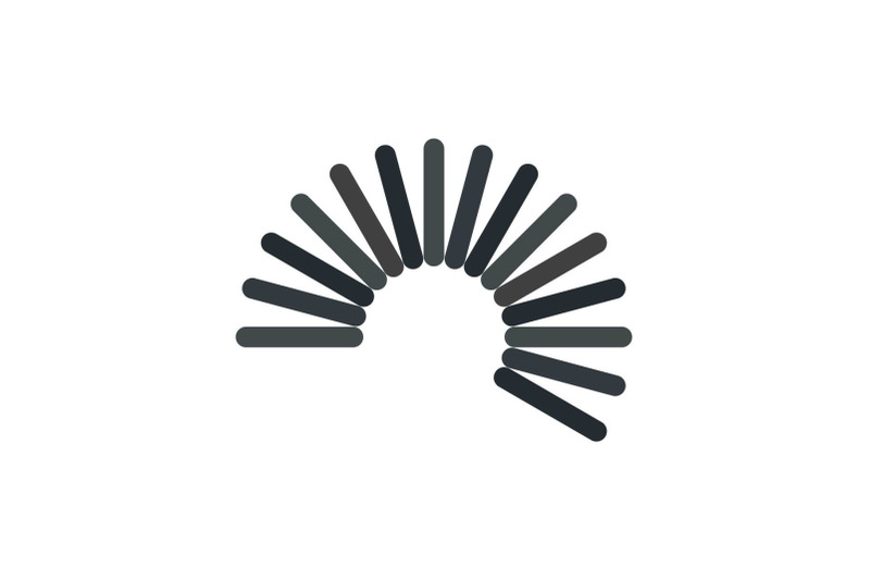 flexible-wire-coil-icon-flat-style