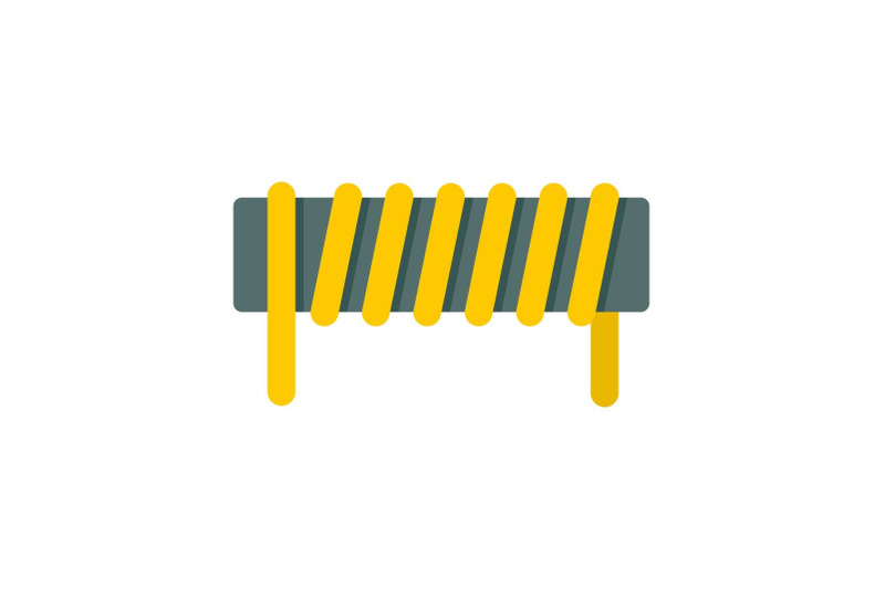 induction-spring-coil-icon-flat-style