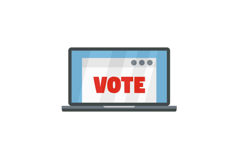 online-vote-icon-flat-style