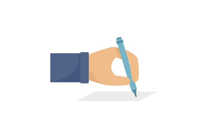 hand-sign-at-election-icon-flat-style