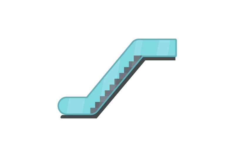 glass-escalator-icon-flat-style