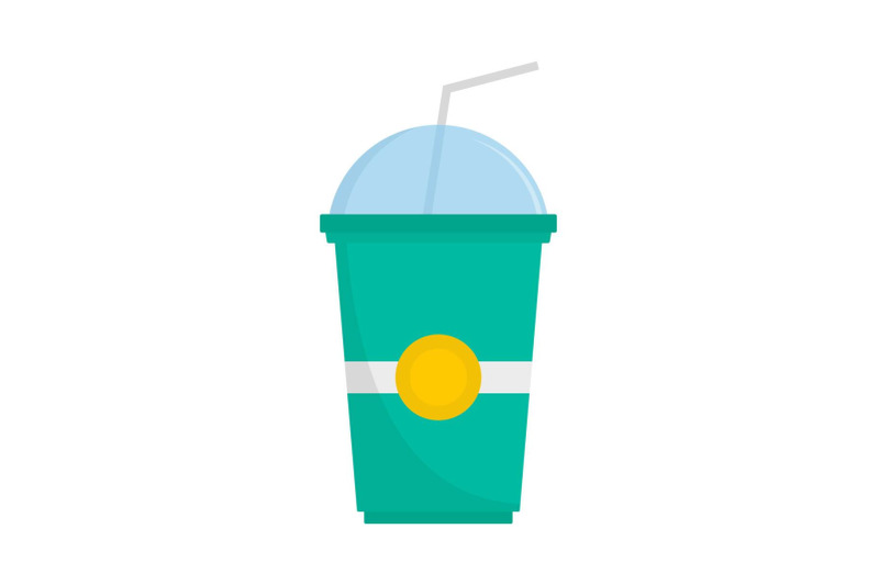 green-kiwi-smoothie-icon-flat-style