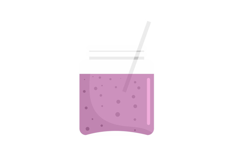 blackberry-smoothie-icon-flat-style