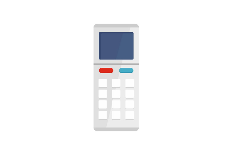 remote-control-air-conditioner-icon-flat-style