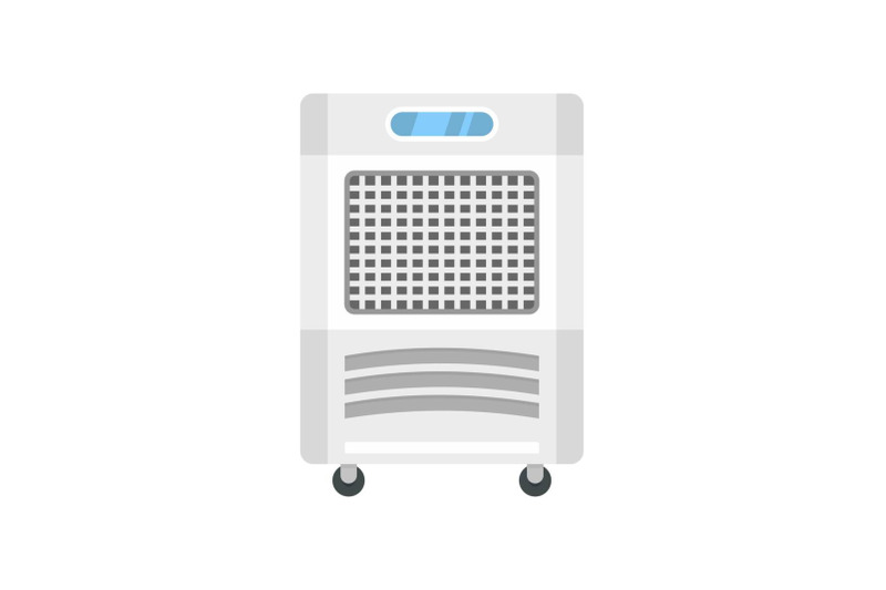 mobile-house-conditioner-icon-flat-style